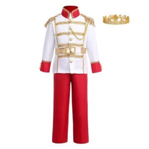 Royal Prince/soldier Costume with Gold Accents boys large